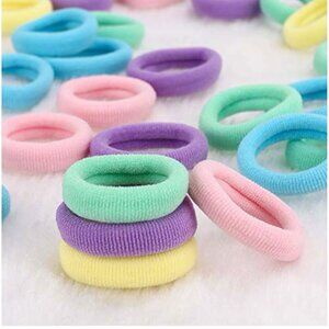 BAOLI 200PCS Cotton Baby Hair Ties – Mini Seamless Toddler Hair Bands